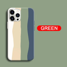 Load image into Gallery viewer, Luxury Rainbow Silicone Case For iPhone 11 X Xr Xs Max Case 12 11 Pro Max 6 6s 7 8 Plus Modern Colorful Shockproof Back Cover Rainbow Color Soft Silicon Back Cover Case