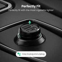 将图片加载到图库查看器,Mini USB Black Car Charger For Mobile Phone Tablet GPS 4.8A Fast Charging Dual USB Car Small Phone Charger Adapter In Car