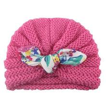 将图片加载到图库查看器,New Handmade Cotton Girl Hat Autumn Winter Baby Boy Girl Hat Colorful Bow Elastic Cute Baby Turban In Elegant Design