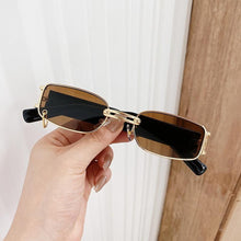 Load image into Gallery viewer, Popular Fashion Small Rectangle Women Luxury Sunglasses Brand Designer Vintage Punk Men Sunglasses Style With Shades UV400 Protection