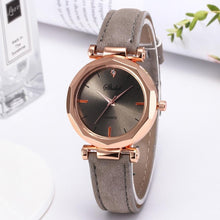 将图片加载到图库查看器,Women Watch Rhinestone Fashion Exquisite Women Leather Casual Watch Luxury Analog Quartz Crystal Wristwatch Bracelet Watch For Women and Girls