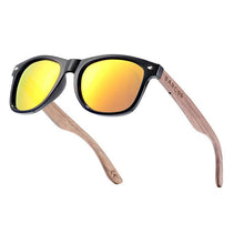 将图片加载到图库查看器,High Quality Bamboo Handmade Walnut Sunglasses For Men and Women with Anti-Reflect Mirror Sunglasses With UV400 Protection