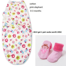 Load image into Gallery viewer, 100% Cotton Baby Swaddle Wrap Blanket Newborn Infants Baby Envelop Sleep Bag Sleepsacks For Girls