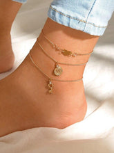 将图片加载到图库查看器,Luxury Bohemian Star Shell Ankle Bracelet Foot Jewelry Brecelet Simple Shell Anklets for Women Summer Style
