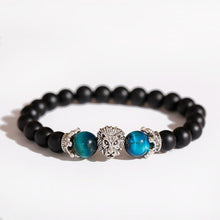 Load image into Gallery viewer, New Classic Crown Lion Elegant Bracelet Luxury For Men Fashion Tiger Eye Onyx Stone Handmade Beaded Charm Modern Bracelet For Women Jewelry