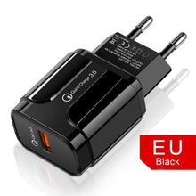 Load image into Gallery viewer, Quick Charge 3.0 USB Charger QC 3.0 Fast Charging Plug Adapter Wall Mobile Phone Chargers