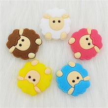 Load image into Gallery viewer, 5pcs Animals Cartoon Silicone Teething Sheep For Children Newborn Baby Teether For Teeth