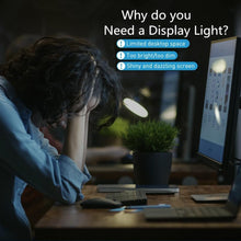 Load image into Gallery viewer, STEVVEX Screenbar LED Desk Lamp PC Computer Laptop Screen Bar Hanging Light Table Lamp Office Study Reading Light For LCD Monitor (Black)