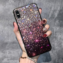 Load image into Gallery viewer, Luxury Shiny Glitter Diamond Phone Case For iPhone 14 13 12 11 Pro Max X Xr Xs 7 8 Plus Fashion Glitter Sparkle Crystal Rhinestone Protective Cover With Soft Case For iPhone
