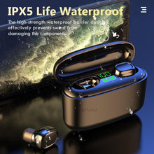 Load image into Gallery viewer, STEVVEX Wireless Headphones Bluetooth Earphones 5.0 with Mic Sports Waterproof Headsets Touch Control Mini In-ear Music Earbuds
