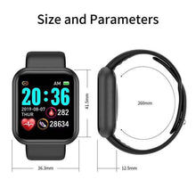 Load image into Gallery viewer, Elegant Popular Smart Watch For Women and Men D20 Pro Men Smartwatch for IOS and Android Sistems With Heart Rate Monitor Blood Pressure Sports Tracker Wristband