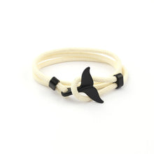 将图片加载到图库查看器,Whale Tail Anchor Bracelets Men And Women Charm Nautical Survival Rope Chain Bracelet Male Wrap Metal Hooks Fashion Gift