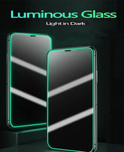 Load image into Gallery viewer, 3Pcs Luminous Screen Protectors for iPhone 14 11 Pro Max 12 Mini XR X XS Glowing Tempered Glass for IPhone 13 Pro MAX 8 7 Plus Tempered-Glass Screen Protector Compatible with iPhone