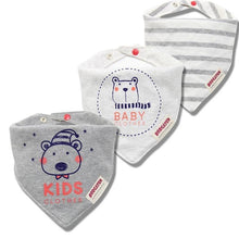将图片加载到图库查看器,Cartoon Cotton Newborn Baby Boys and Girls Bibs Baby Towel Scarf Children Cravat Infant Kids Scarf