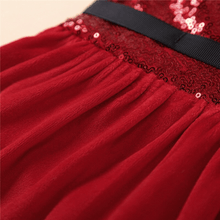 将图片加载到图库查看器,Baby Girls Christmas Romper Dress Fly Sleeve Sequins Romper Dress for Kids Toddler Girls Dresses For Girl In Elegant Christmas Style