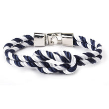 Load image into Gallery viewer, Modern Elegant Multi-Layer Concentric New Knot Braided Nylon Rope Men Anchor Amazing Bracelet Charm Couple Bracelets For Women Navy Jewelry Friendship