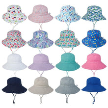 Load image into Gallery viewer, Modern Baby Hat for Girls & Boys Kids Bucket Hat Travel Beach Hat Baby Cap Sun Hats with Windproof Rope