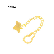 将图片加载到图库查看器,Toddler Pacifier Soother Nipple Clip Chain Holder Strap Baby Chew Toy for Baby Pacifier