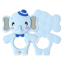 Load image into Gallery viewer, 2pcs Cartoon Baby Teether Animal Silicone Teether Raccoon Elephant Koala Giraffe Baby Teething Toys Accessories Perfect Toy For Kids