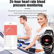 将图片加载到图库查看器,New Smart Watch For Men With IP67 Waterproof Protecion and Heart Rate Fitness Tracker Pedometer For Android and IOS sistems Steel Band Sports Men Smart Watch