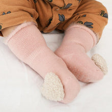将图片加载到图库查看器,Cute Baby Thickening Furry Mid Floor Socks For Newborn Baby Boys And Girls Soft And Comfortable Footwear