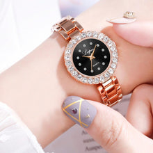 Load image into Gallery viewer, Luxury Bracelet Watches Set For Women Fashion Geometric Bangle Quartz Clock Ladies Wrist Watch For Women and Girls