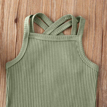 Load image into Gallery viewer, Luxury Modern Baby Kids Boy and Girl Infant Romper Jumpsuit Cotton Outfits Set Ribbed Solid Clothes For Kids