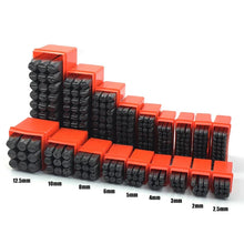 Load image into Gallery viewer, Letter & Number Stamp Punch Set - Hardened Steel for Metal, Wood, Leather (A-Z, 0-9)