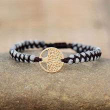 Load image into Gallery viewer, Modern handmade Luxury Tree Charm Bracelets African Japser String Braided Bracelets Lover Jewelry Gift For Men and Women