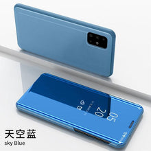 Load image into Gallery viewer, Smart Flip Phone Case For iPhone X XR XS 5 5S SE 7 8 6 6S Plus 11 12 13 Mini Pro Max 2020 Mirror Window Standing Holder Cover Mirror Screen Smart Plating Case 360 Full Body Ultra Thin Intelligent Protective Case
