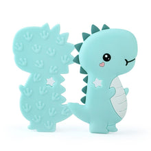 将图片加载到图库查看器,Dinosaur Baby Teether Animal Silicone Beads Chew Charms Food Grade Silicone Teether Bead Toy Gift For Baby and Kids