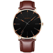 将图片加载到图库查看器,Minimalist Men's Fashion Ultra Thin Watch Simple Men Business Stainless Steel Mesh Belt Quartz Watch Relogio Masculino