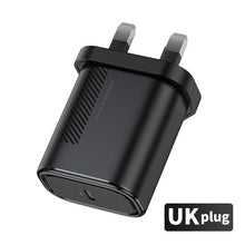 将图片加载到图库查看器,Small Black PD Charger USB 18W QC 4.0 USB Type C Fast Portable Wall Charger High Speed Charging