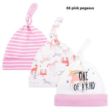将图片加载到图库查看器,Printed Baby Hats & Caps For Newborn Baby Accessories In Elegant Modern Design Set Of 3PCS For Baby Kids