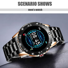 将图片加载到图库查看器,New Smart Watch For Men With IP67 Waterproof Protecion and Heart Rate Fitness Tracker Pedometer For Android and IOS sistems Steel Band Sports Men Smart Watch