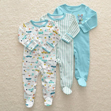 将图片加载到图库查看器,3pcs Set Baby Romper Newborn Sleep suit Flower Baby Rompers Infant Baby Clothes Long Sleeve Newborn Jumpsuits Pajamas for Kids