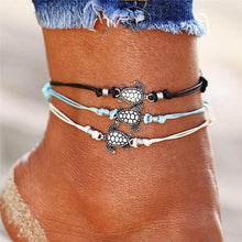 Load image into Gallery viewer, Handmade Vintage Retro Ankle Bracelet For Women In Modern Design With Metal Turtle Shaped Bracelet For Leg