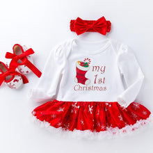 Load image into Gallery viewer, Cute Deer Christmas Costumes For Kids Long Sleeve Baby Girl Clothes Set Unique Design Perfect For Kids