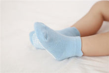 将图片加载到图库查看器,6 Pairs Cotton Baby 's Non-slip Boat Low Cut Floor Socks With Rubber Grips For Boys & Girls Sock