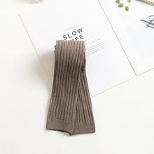 将图片加载到图库查看器,Baby Girl Stretch Leggings Pants Spring and Autumn Toddler Child Knitting Trousers Pink Yellow Color