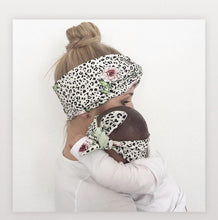 Load image into Gallery viewer, Luxury Elegant Mother & Baby Headbands for Girl Rabbit Ear Hairband Print Floral Bows Hair Bands Parent-Child Hair Accessories