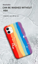 Load image into Gallery viewer, Luxury Rainbow Silicone Case For iPhone 11 X Xr Xs Max Case 12 11 Pro Max 6 6s 7 8 Plus Modern Colorful Shockproof Back Cover Rainbow Color Soft Silicon Back Cover Case