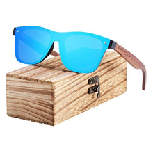 Load image into Gallery viewer, Polarized Black Walnut Wood Sunglasses Men Square Women Sun Glasses UV400 Oculos Gafas Oculos de sol masculino