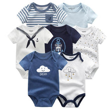 Load image into Gallery viewer, Unisex Newborn Baby Rompers Clothing Infant Jumpsuits 100%Cotton Children 7Pcs/Lot Set for Girls and Boys Jumpsuits For Kids