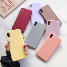 将图片加载到图库查看器,Ultra Thin Slim Fit Soft Grip Anti-Scratch Protective Cover Thicker Candy Phone Case for iPhone Soft Silicon Back Phone Cover for iPhone 12 13 Pro Max iphone Case