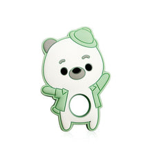 将图片加载到图库查看器,Silicone Bear Baby Teethers Silicone Beads Baby Pacifier Clips Teething Toys Clip Nipple Clasps For Baby Boys And Girls