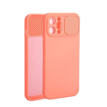 Load image into Gallery viewer, Sliding Lens Protective Silicone Case For iPhone 11 Pro Max Mini 12 Pro 13 Push Cover iphone Slide Camera Cover Case with Camera Lens Protector Cover Silicone Bumper Slim Phone Cover Compatible with iPhone
