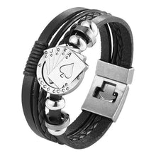 将图片加载到图库查看器,Trendy Modern Jewelry Leather Bracelet Men Braided Multilayer Anchor Bracelets Ladies Rope Chain for Male Jewelry Classic Style