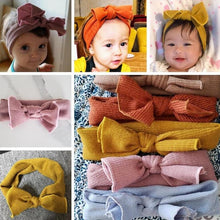 将图片加载到图库查看器,Luxury Modern Designer Baby Headband Girl Knitted Hair Accessories Toddler Knotted Turban Newborn Hair Bows Headwrap