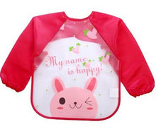 将图片加载到图库查看器,Modern Luxury NEW Baby Cute Cartoon Waterproof Long Sleeve Apron Baby Feeding Bib for Children Baby and Kids